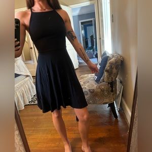 Hollister Criss Cross Black Dress